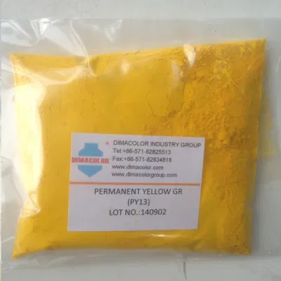 Amarilla amarilla de pigmento permanente Gr 13 grado de uso general de la tinta de plástico