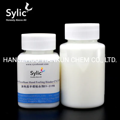 Pigmento Sylic® excelente sensación de mano de pintura Binder 319B /auxiliar de la impresión de productos químicos y textiles
