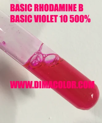 El alcohol y los solubles Rhodamine B 500% (10) para la violeta de base de colorantes de tinta