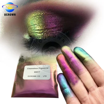 Camaleón de cromo brillante espejo de pigmento en polvo de Gel Polish