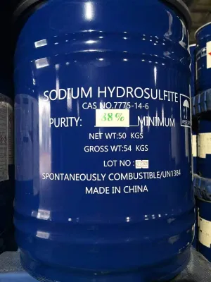 Fábrica China Precio bajo Na2s2o4 CAS 7775-14-6 Sodio Hydrosulfite 85% 88% 90%