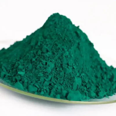 Muestra gratuita de pigmento para la tinta Revestimiento pigmento inorgánico polvo verde Óxido de hierro verde