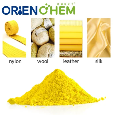 Colorantes ácidos lana Nylon Seda Cuero Amarillo mezcla dyestuff