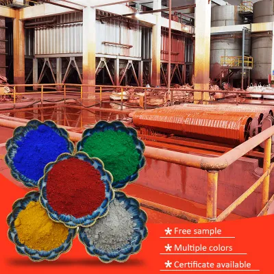 Óxido de hierro rojo colorante de pigmento de la pavimentación de ladrillos Fe2O3 Pigmento inorgánico de la construcción de pigmento de grado revestimiento