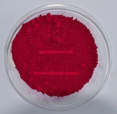 Quinacridone pigmento pigmento Pink E 122 Tinta roja de plástico de recubrimiento de pintura textil