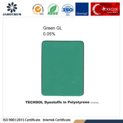 Verde disolvente de alto rendimiento 28 Manuacolorante Verde transparente S-G.