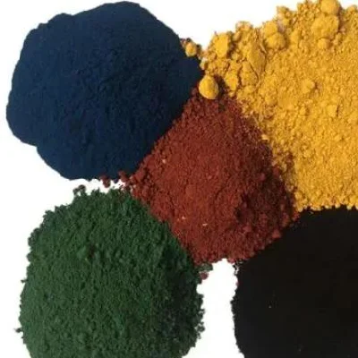 El polvo de pigmento inorgánico óxido de hierro rojo/negro/amarillo para la construcción de pigmentos para hormigón dispersiones transparente