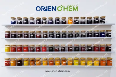 Rojo/azul/verde/amarillo/negro/naranja/violeta/marrón tejido básico de tintes para colorear