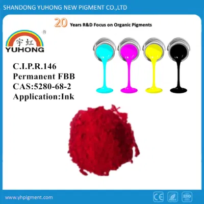 La fábrica de pigmentos orgánicos de baja viscosidad rojo 146 para tinta de pigmento Solvent-Based; rojo 146