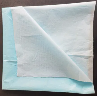 China fábrica recubiertos con película PE personalizadas de papel tisú para fines médicos desechables de uso