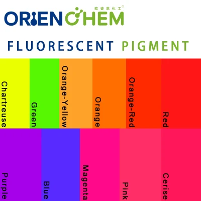 Color neón Amarillo/Naranja/Rojo/Azul/Violeta pigmento fluorescente