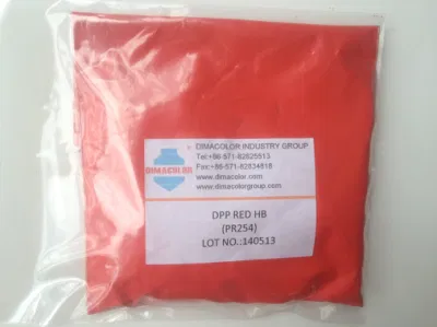 Pigmento rojo 254 (rojo DPP HB/BO) Para revestimiento de pintura de polvo de plástico