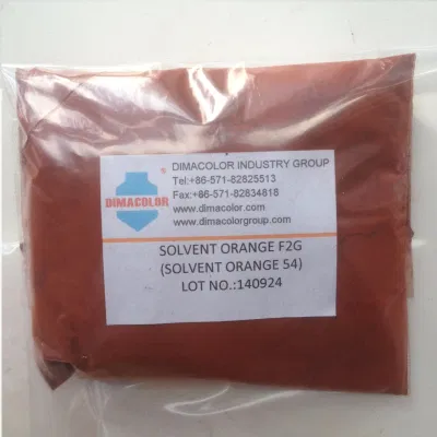 Los tintes solventes naranja F2g disolvente naranja 54 manchas de tinta de revestimiento de madera Metal Foil de Aluminio de cuero