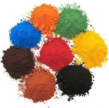 Polvo de pigmento inorgánico óxido de hierro rojo/negro/amarillo para la construcción dispersiones transparentes Pigmento para hormigón
