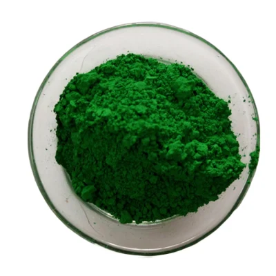 Pigmento de óxido de hierro de color verde para el cemento, materiales de construcción, pintura de caucho