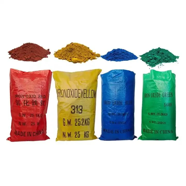 High Quality Red/Black/Green/Yellow/Blue Iron Oxide Powder Pigment