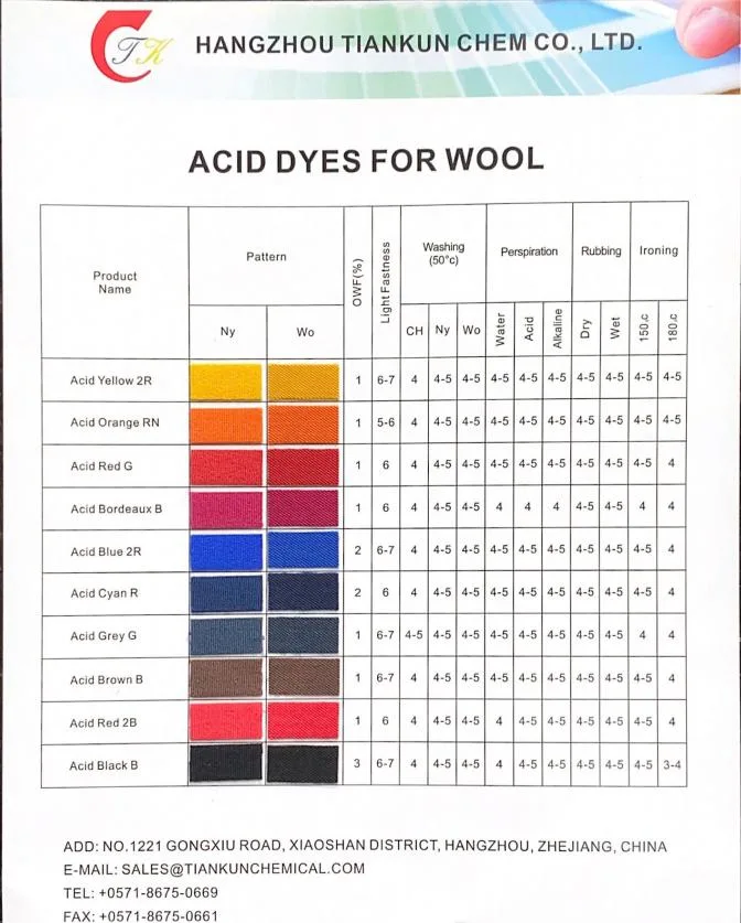 Skyacido&reg; Acid Black B /Acid Dye for Wool Dyeing/Chemical Dyes/Textile Dyestuff