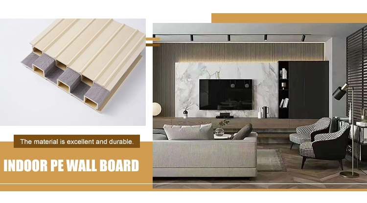 Customized Color Wood PVC Composite Hollow Great Wall WPC Wall Panel
