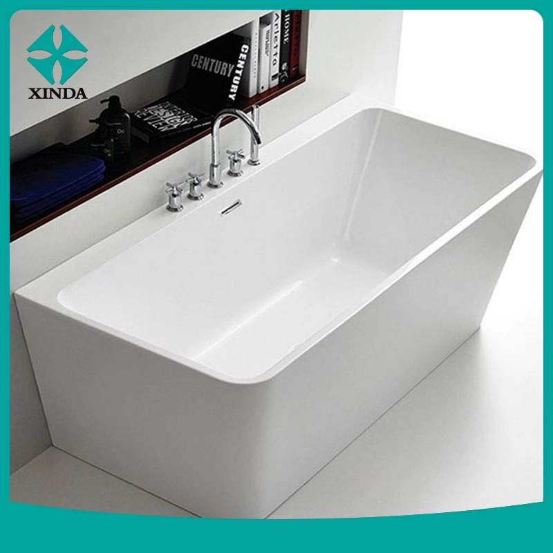 Red Free Standing Acrylic Corner Clawfoot Bathroom Bath Tub Bathtub