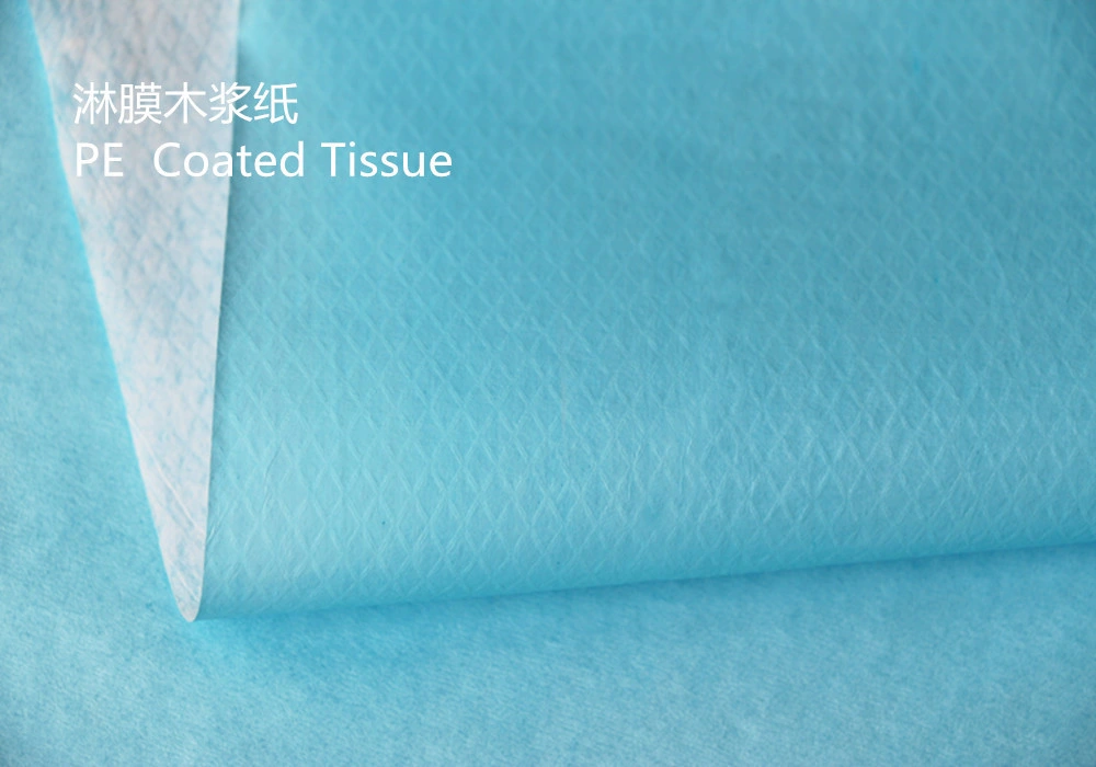 China Factory Custom PE Film Coated Tissue/Paper for Medical Disposable Use