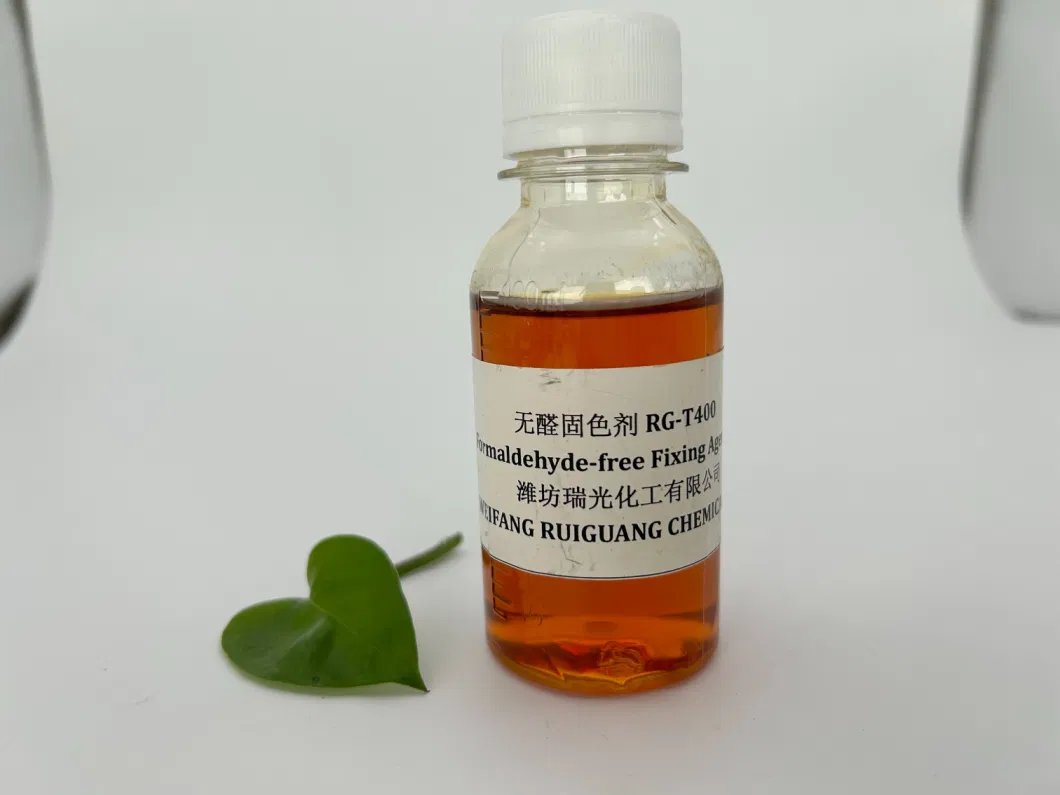 Textile Auxiliary Dyeing and Printing Cross-Linking Formaldehyde-Free Fixer/Fixing Agent Rg-H035 for Polyester Cotton Blend Fabric Finishing Agent