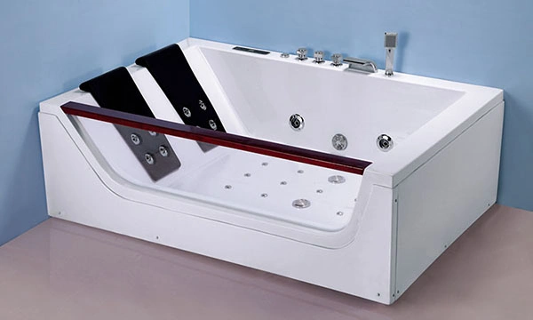 Modern Rectangle Two Person Massage Bathtub (KF-625)