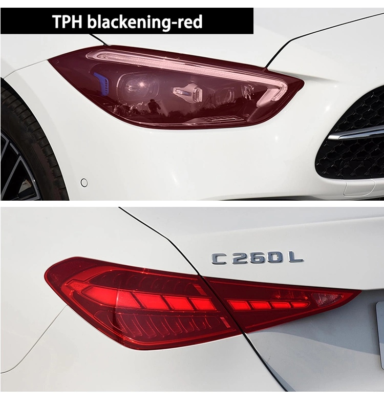 0.3*10m Ppf Grey Light Black Headlight Tint Film Car Lamp Film