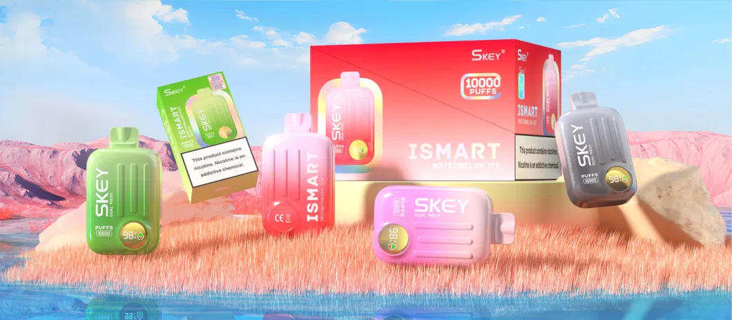 Wholesale I Vape Skey Ismart 10000 Puffs Bar E Cigarette OLED Big Screen with Visible Window Disposable Vape Cartridge