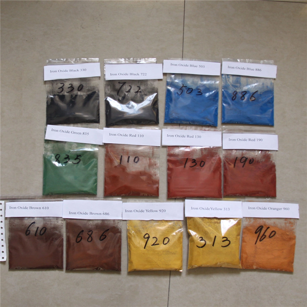 Red/Black/Green/Yellow/Blue Powder Iron Oxide Pigment