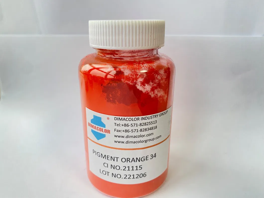 General Use Ink Paint Textile Printing Pigment Permanent Orange Rl Po34