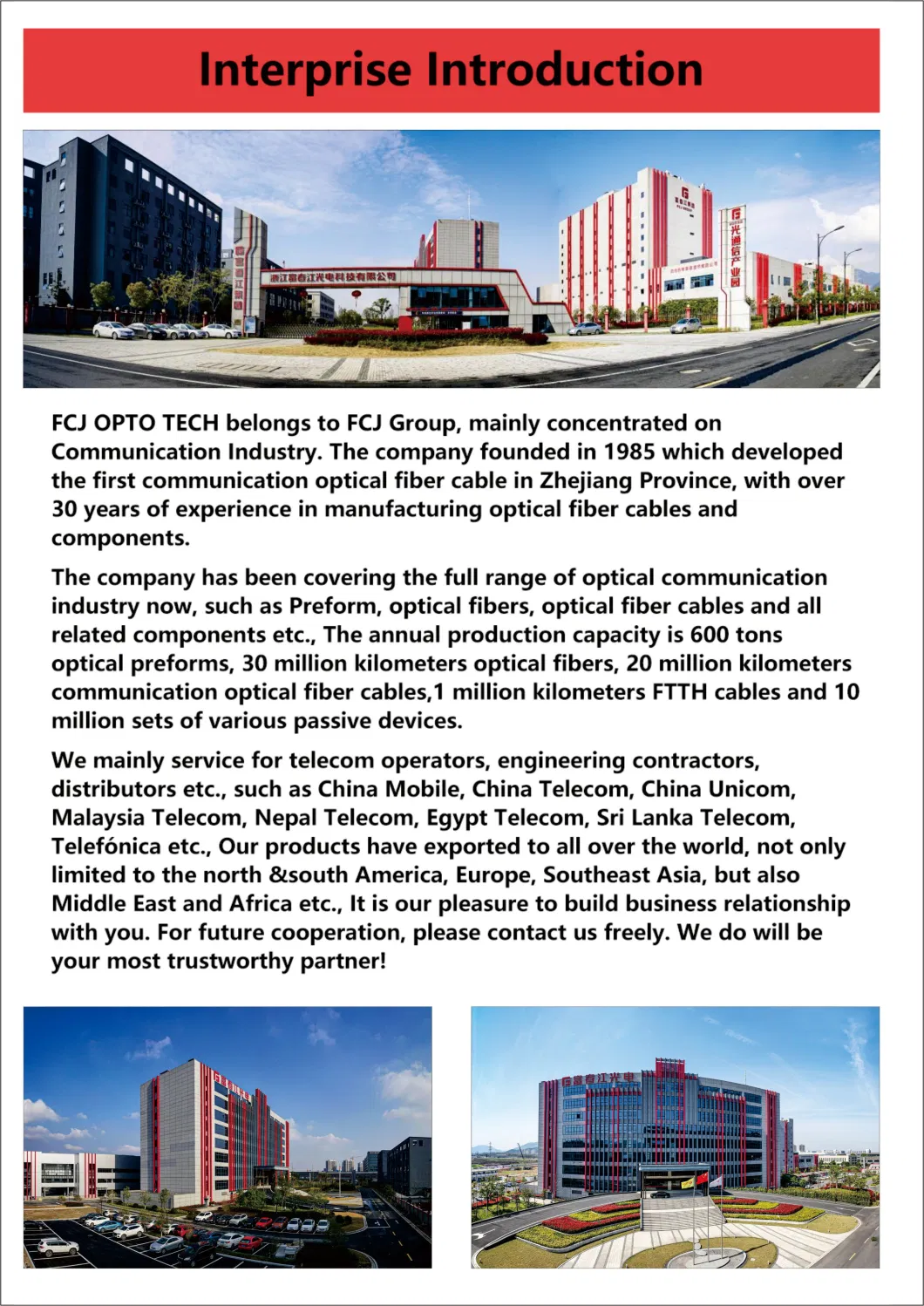 Fcj Factory Customized Small-Size Optical/Optic Fiber Coloring Glass Manufacturing