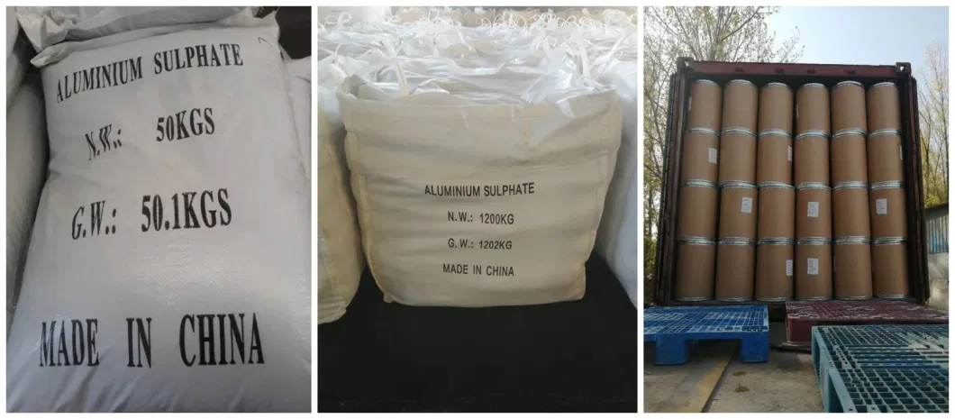 High Performance 16-17% Aluminium Sulfate Flake Size 2mm From China