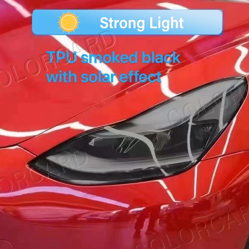 Colorcard 0.3*10 M Special Light Black TPU Car Headlight Protection Film