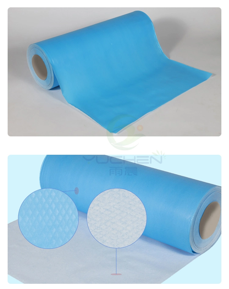 2023 Hot Sell Hospital Use PE Laminated Paper for SPA Bed Sheet