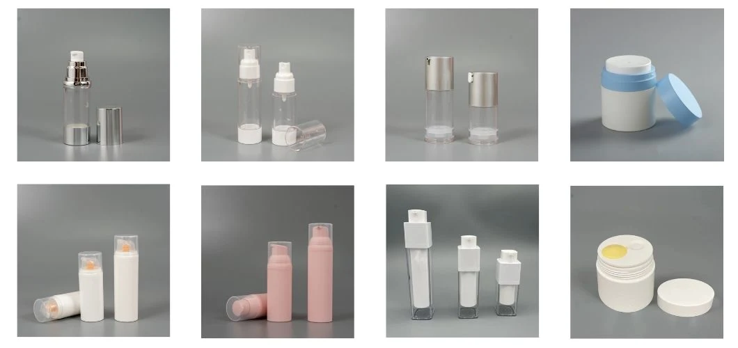 New Products Mixed Container Double Chamber Bottles 10ml 15ml 20ml Airless Pump Bottle Cream Packaging Bb Foundation Jar