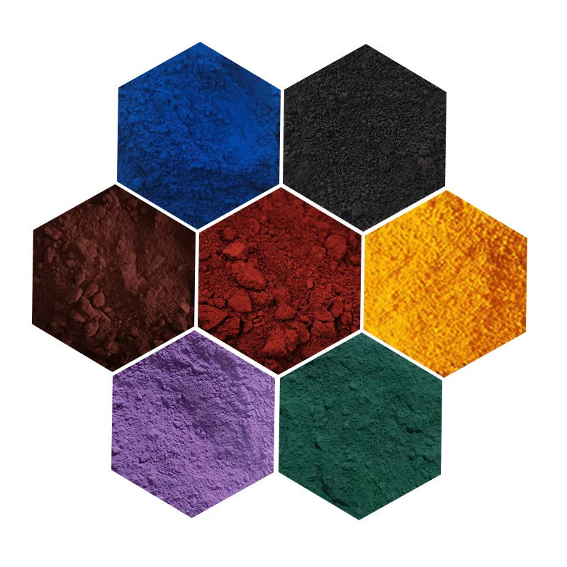 Colorful Synthetic Iron Oxide Black Pigment for Concrete Paving CAS No. 1309-37-1; 1317-60-8; 1332-37-2