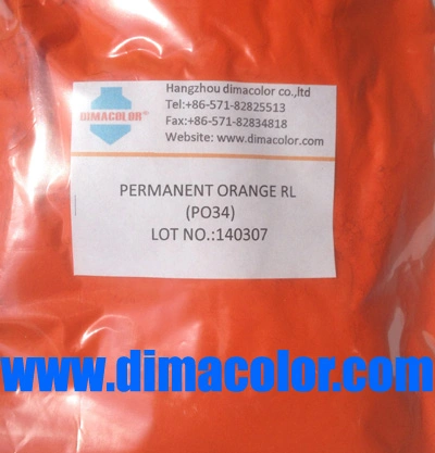 Paint Coating Plastic Pigment Orange 34 (Permanent Orange RLH)