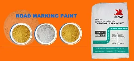 Medium Chrome Yellow Color Thermoplastic Road Marking Paint