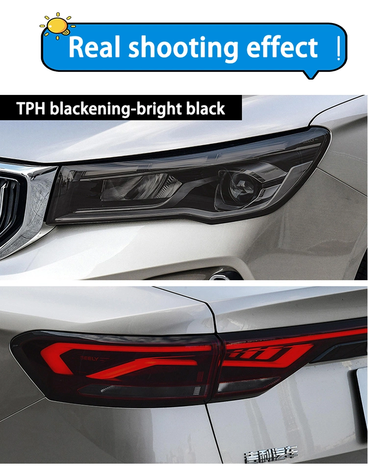 0.3*10m Ppf Grey Light Black Headlight Tint Film Car Lamp Film