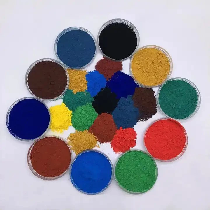 Pigment Powder Iron Oxide for Epoxy Floor Paint Iron Oxide Blue Yellow Brown Blue Red Pigment