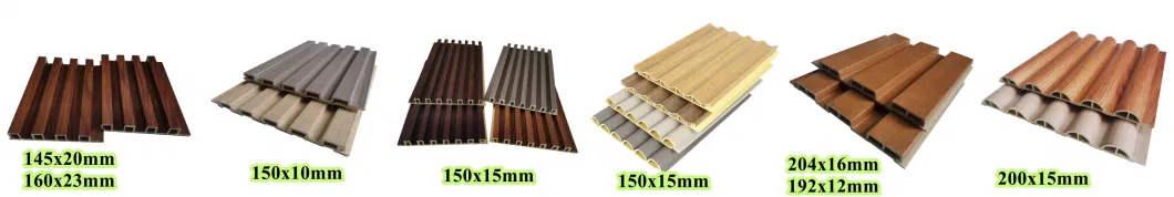 Factory Price WPC Groove Ceiling Panel Seamless Wood Plastic Fluted Panelling for Sittingroom and Bedroom Wall Covering