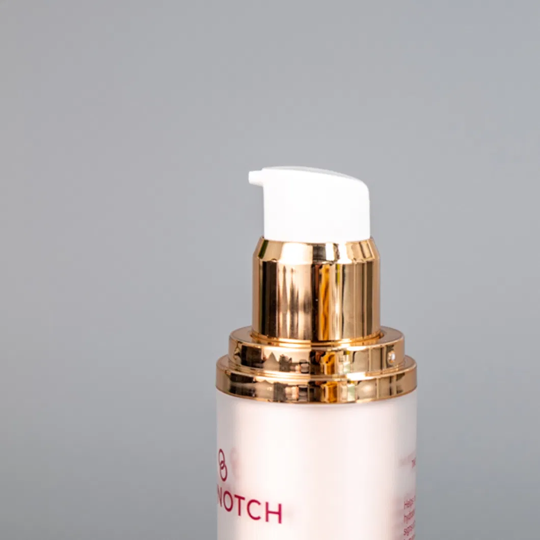 China Custom Design Luxury Jars Concealer Foundation Body Lotion Gold Plastic Container 30ml Acrylic Bb Cream Bottle Pump Bottles Cosmetic Packaging
