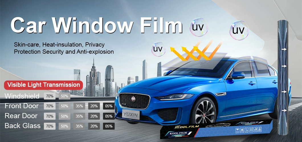 1ply Insulfilm Glue Tinted Super Super Dark Smoke Car Window Film UV Blocking Solar Tint Film