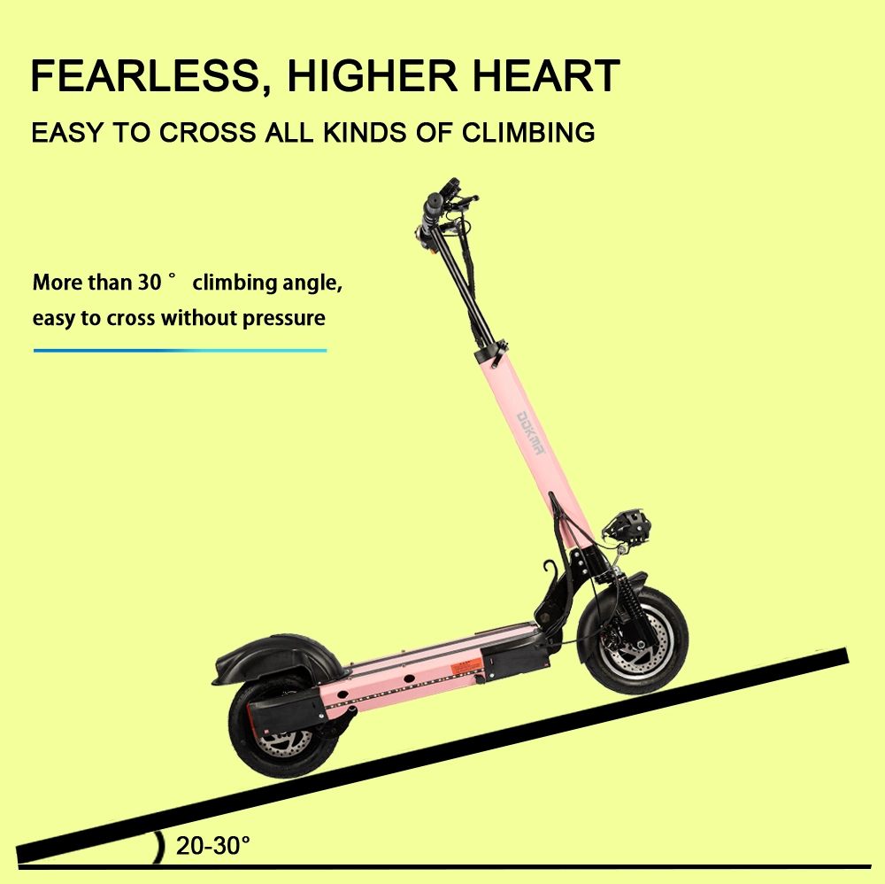 Dokma D-May 10 Inch Foldable 2 Wheel Fast Electric Scooter for 48V 860W / 48V1800W Brushless DC Motor Self-Balancing off Road Electric Scooter