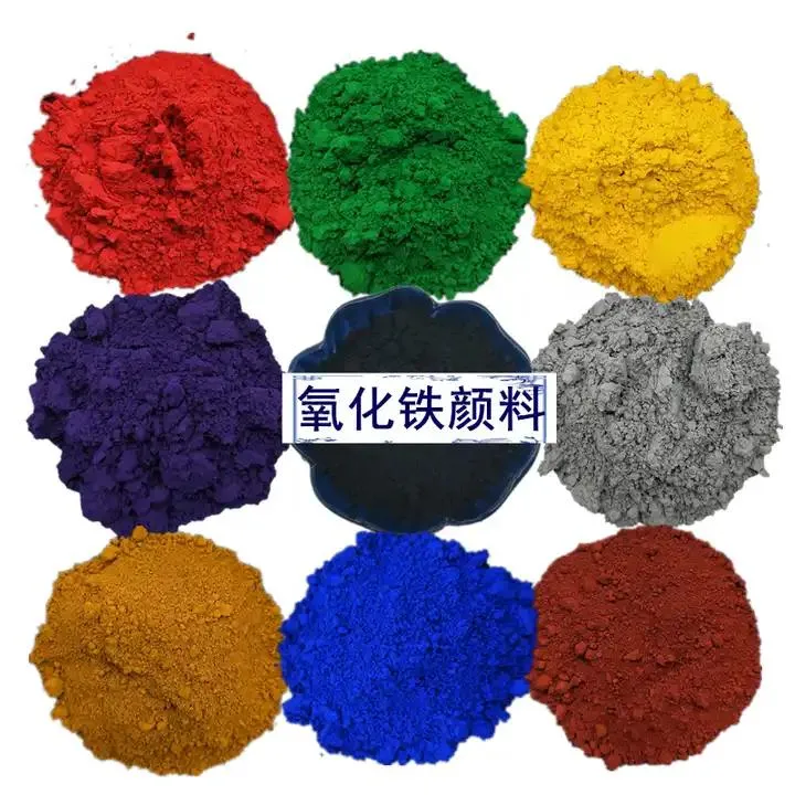 High Quality Red/Black/Green/Yellow/Blue Iron Oxide Powder Pigment