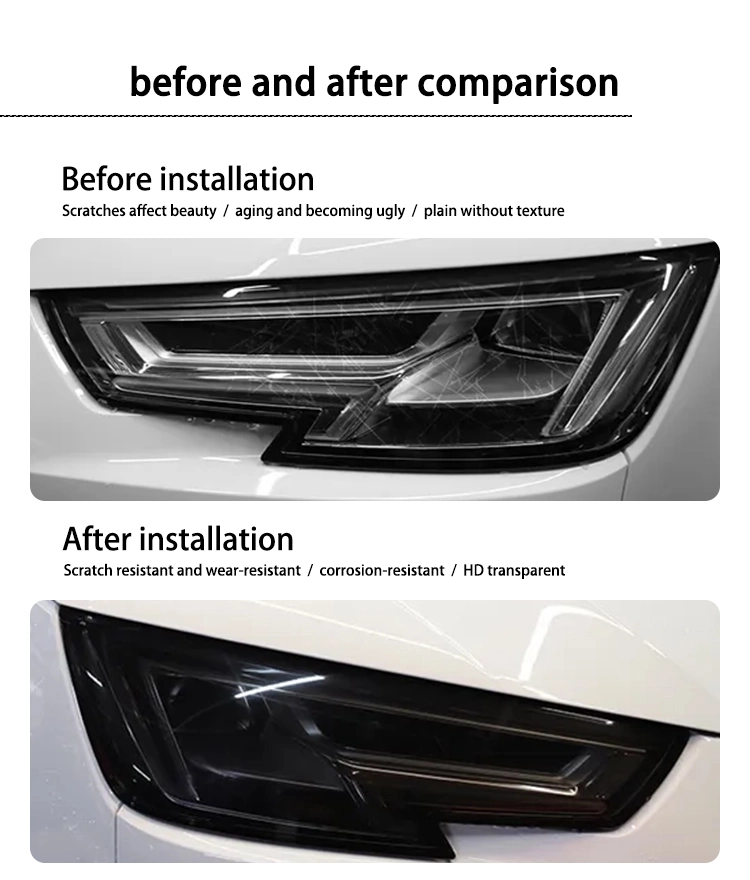 Ppf Headlight Film Waterproof Easy to Wrap Auto Light Color Change Vinyl Car Tint Film