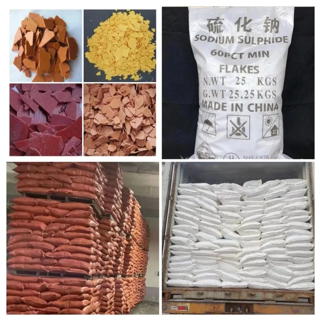 Sodium Sulphide Yellow Na2s Sodium Sulfide Flakes 60 Flakes