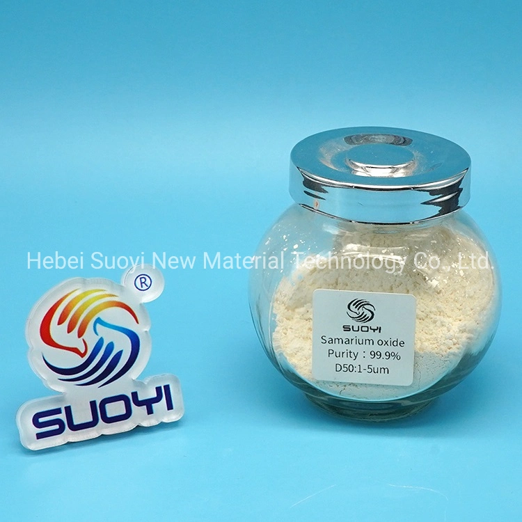 Suoyi High Pure Yellowish Rare Earth Samarium Oxide Sm2o3 Nanopowder Nanoparticles Rare Earth Sm2o3 99.5% - 99.9% for Glaze