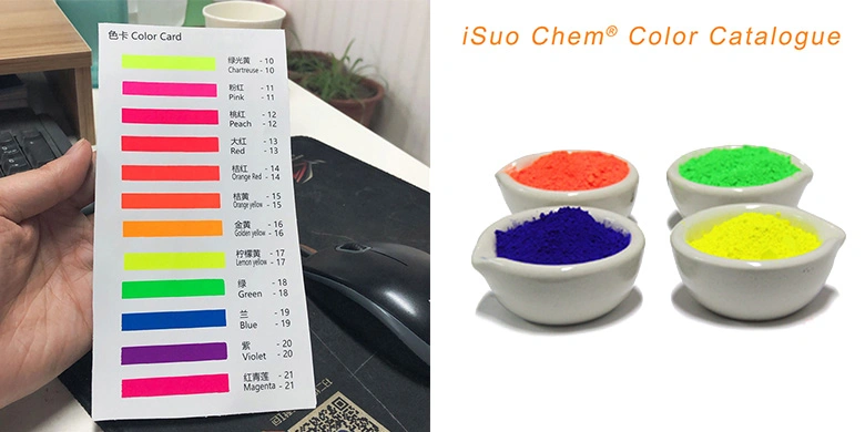 Inorganic Fluorescent Pigment Neon Pigment Red Orange Yellow Pigment for Plastic Print Ink and Coating