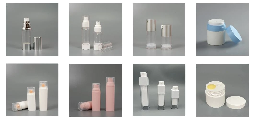 China Factory Fancy Design High Quality Packaging Set 100ml Square Shoulder Airless Glass Bottle 30ml 50ml Bb Cream Container Jar Sprayer Bottle